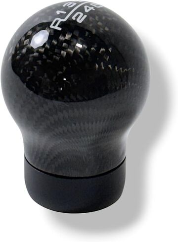 JSD 6-Speed ​​Shift Knob for 2015-2025 Mustang GT، Dark Horse؛ ألياف الكربون الحقيقية السوداء in Kuwait