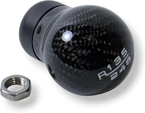 JSD 6-Speed ​​Shift Knob for 2015-2025 Mustang GT، Dark Horse؛ ألياف الكربون الحقيقية السوداء in Kuwait