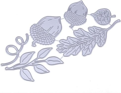 6 قطعة/المجموعة الجوز والأوراق المعادن قطع يموت Stencil DIY بها بنفسك سكرابوكينغ ألبوم صور النقش ورقة بطاقات الحرف الزخرفية in Saudi Arabia