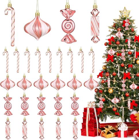 24 جهاز كمبيوتر شخصى عيد الميلاد حلوى قصب زخرفة البلاستيك النعناع حلوى قصب زينة عيد الميلاد عيد الميلاد شنقا مصاصة نمط الزينة مع حبل لعيد الميلاد عطلة مهرجان ديكور الصورة كشك الدعامة in Kuwait