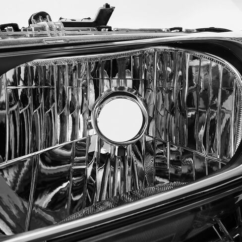 AKKON - Fits 2015 2016 2017 Honda Fit [Halogen Type] Chrome Headlight Headlamp Pair Driver+Passenger Replacement in Saudi Arabia