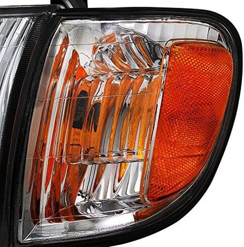 AKKON - Fit 2000-2004 Toyota Tundra Regular/Access Cab 00-04 OEM المصابيح الأمامية وأضواء الزوايا - مصابيح الضباب مع استبدال المفتاح in Saudi Arabia