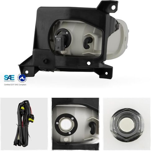 AKKON - Fit 2000-2004 Toyota Tundra Regular/Access Cab 00-04 OEM المصابيح الأمامية وأضواء الزوايا - مصابيح الضباب مع استبدال المفتاح in Saudi Arabia