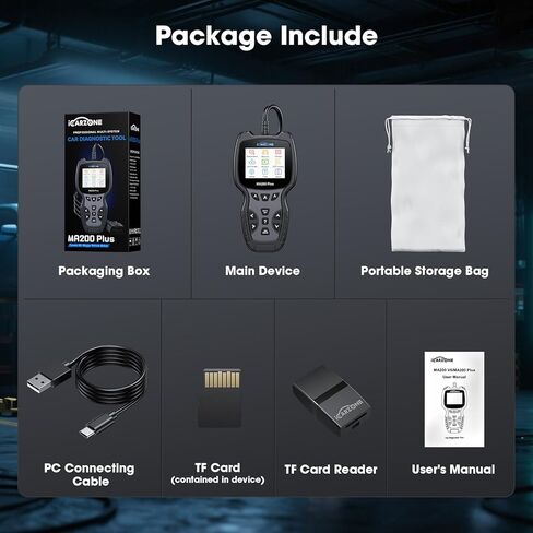 All Systems OBD2 Scanner, MA200 Plus Car Code Reader for 10000+ Car Models, with 6 Services Full OBD2 Live Data Battery Test Diagnostic Scan Tools Lifetime Free Upgrade in Saudi Arabia
