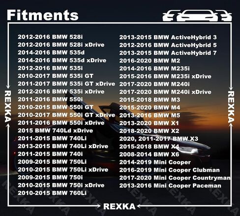 Rexka 30pcs Bumper Cover Fender Liner Splash Shield Radiator Support Screw for BMW Mini 07149126886 F81 F87 F88 F20 F21 F22 E90 E91 MINI in Saudi Arabia
