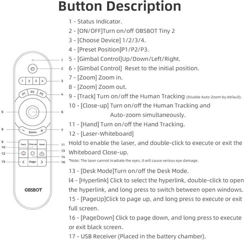 OBSBOT Meet Remote Control Meet 1080p and 4K AI-Powered Webcam,Teaching Live Streaming Video Meeting in Kuwait