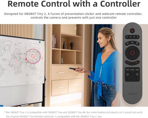 OBSBOT Meet Remote Control Meet 1080p and 4K AI-Powered Webcam,Teaching Live Streaming Video Meeting in Kuwait
