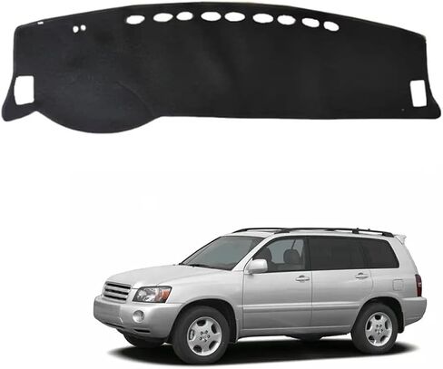 Dash Cover for Toyota Highlander 2001 2002 2003 2004 2005 2006 2007 Dashboard Cover Mat, Sunshade Non-Slip Center Console Sunshield Protector Mat Pad in Kuwait