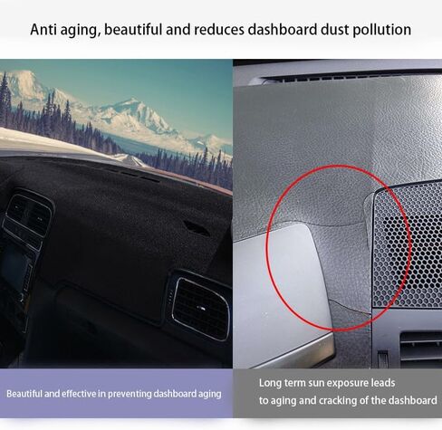 Dash Cover for Toyota Highlander 2001 2002 2003 2004 2005 2006 2007 Dashboard Cover Mat, Sunshade Non-Slip Center Console Sunshield Protector Mat Pad in Kuwait