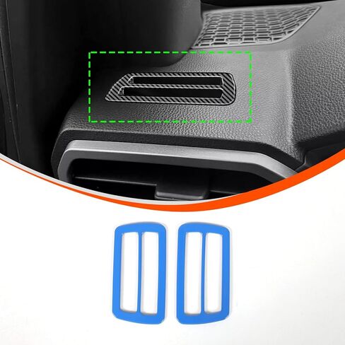 Daeiclru Dashboard Air Vent Outlet Cover Compatible with Toyota Tacoma 2024 2025, Side Air Outlet Cover, Center Console A/C Wind Outlet Trim Cover Interior Accessories (Blue) in Kuwait
