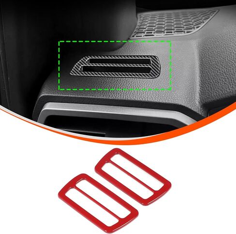 Daeiclru Dashboard Air Vent Outlet Cover Compatible with Toyota Tacoma 2024 2025, Side Air Outlet Cover, Center Console A/C Wind Outlet Trim Cover Interior Accessories (Blue) in Kuwait