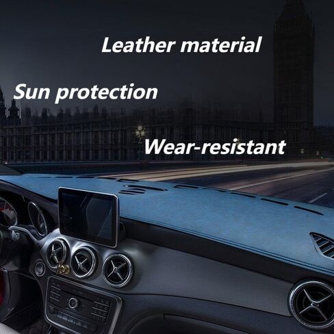 Car Dash Cover Mat for Porsche Macan 2014 2015 2016 2017 2018 2019 2020 2021 2022 2023 2024,Leather Anti-Slip Anti-Glare Center Console Light Proof Mat Cutout Speaker Dust-proof Decorate Interior in Saudi Arabia
