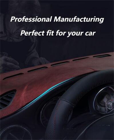 Car Dash Cover Mat for Porsche Macan 2014 2015 2016 2017 2018 2019 2020 2021 2022 2023 2024,Leather Anti-Slip Anti-Glare Center Console Light Proof Mat Cutout Speaker Dust-proof Decorate Interior in Saudi Arabia