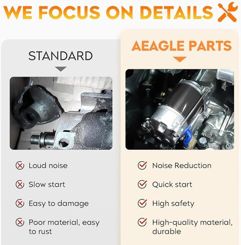 Starter for Mazda 3 (Only fit i Model) 2.0L L4 2004 2005 2006 2007 2008 2009, SMT0253 410-48145 M0T90981 M0T9098 in Saudi Arabia
