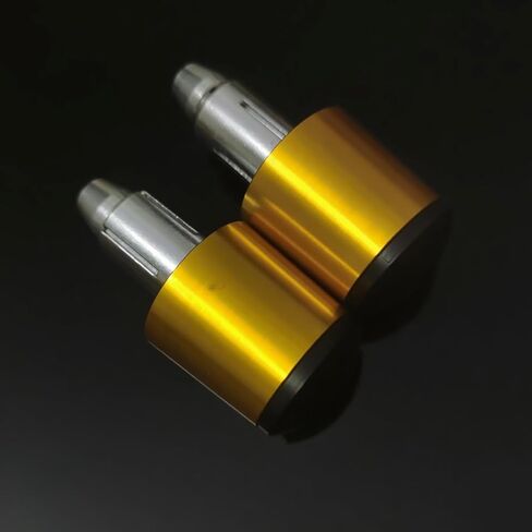 Motorcycle Bar End Cap Bars Ends Plug Weights for 14mm and 18mm Handlebar Inner Diameter Gold in Saudi Arabia