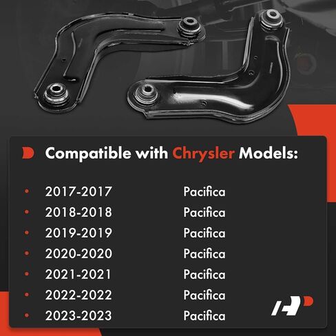 A-Premium 2 x Rear Upper Suspension Lateral Arm, with Bushing, Compatible with Chrysler Pacifica 2017 2018 2019 2020 2021 2022 2023 in Saudi Arabia