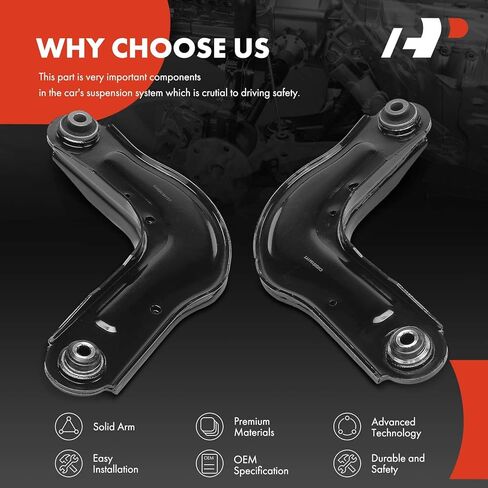 A-Premium 2 x Rear Upper Suspension Lateral Arm, with Bushing, Compatible with Chrysler Pacifica 2017 2018 2019 2020 2021 2022 2023 in Saudi Arabia