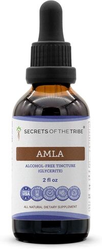 Secrets of the Tribe Amla Tincture Alcohol-Free Extract, Amla (Emblica Officinalis) Dried Fruit 2 oz in Saudi Arabia