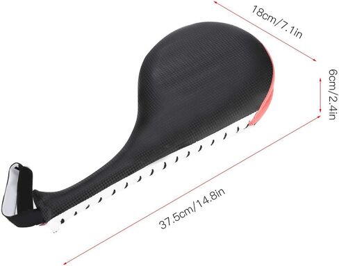 Taekwondo Kick Pad, High Dense Sponge Double Clapper Kicking Pad Striking Pad TKD Kicking Targets Training Paddles with Wrist Strap for Karate Taekwondo Kickboxing Training in Kuwait