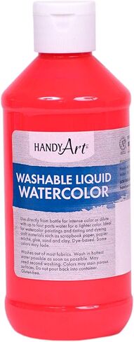 Handy Art Washable Liquid Watercolor 8 ounce, Red in Saudi Arabia