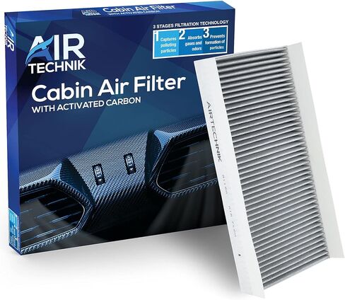 AirTechnik CF12450 Cabin Air Filter w/Activated Carbon | Fits 2018-2024 Jeep Wrangler, 2020-2024 Gladiator - 68301863AA in Kuwait