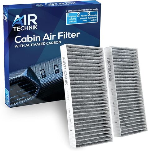 AirTechnik CF12450 Cabin Air Filter w/Activated Carbon | Fits 2018-2024 Jeep Wrangler, 2020-2024 Gladiator - 68301863AA in Kuwait