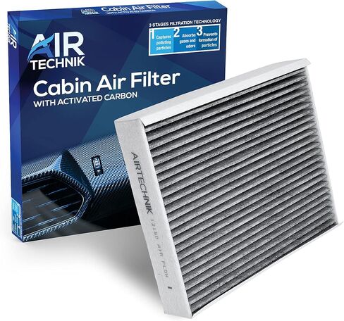 AirTechnik CF12450 Cabin Air Filter w/Activated Carbon | Fits 2018-2024 Jeep Wrangler, 2020-2024 Gladiator - 68301863AA in Kuwait