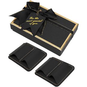 eZAKKA قطعتان من مشبك حامل القلم الجلدي لجهاز الكمبيوتر المحمول وقلم الرصاص ومشبك حامل القلم الرصاص، بني in Kuwait