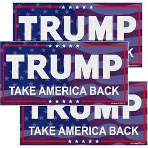 President Donald Trump Take America Back Bumper Sticker, 3 Pack Trump Sticker, 8"x4" Big Trump Letters Car Decal, Fadeproof Vinyl for Car, Truck, Window, Laptop in Saudi Arabia