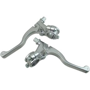 Shorty Handle Clutch Brake Levers For Honda XR CRF Kawasaki KLX110 Suzuki DR-Z Yamaha PW80 TT-R Pit Dirt Bike (Black) in Kuwait
