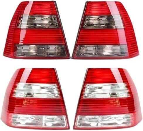 Compatible with VW Jetta MK4 GLI sedan, 1999-2007 US version, rear bumper, taillights, brake light housing, bulb free automotive accessories(Grey 1 Pair) in Saudi Arabia