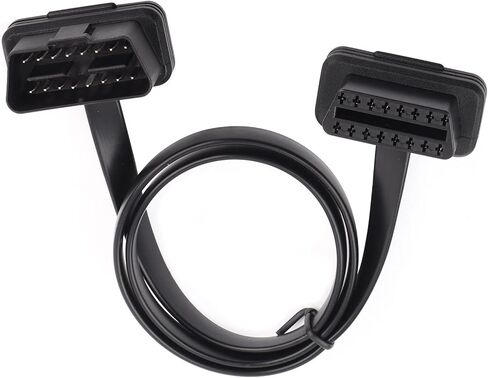 OBD2 Extension Cable 16 Pin Male to Female Right Angle Diagnostic Adapter Wire for Car Scanner Tool, OBDII Cable Extension Cord in Saudi Arabia