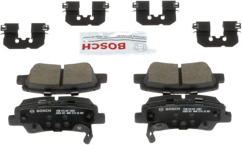 مجموعة وسادات فرامل قرص السيراميك الفاخرة من BOSCH BC1848 - متوافقة مع سيارات مختارة من Hyundai Tucson؛ كيا سبورتاج؛ مؤخرة in Saudi Arabia