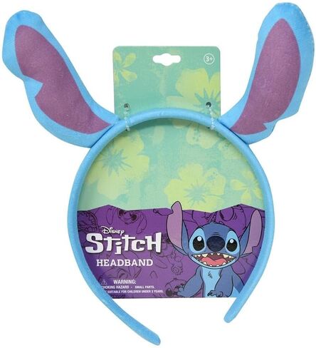 Disney Stitch Headband, Blue and Purple Plush Ears, Costume Hair Accessory in Saudi Arabia