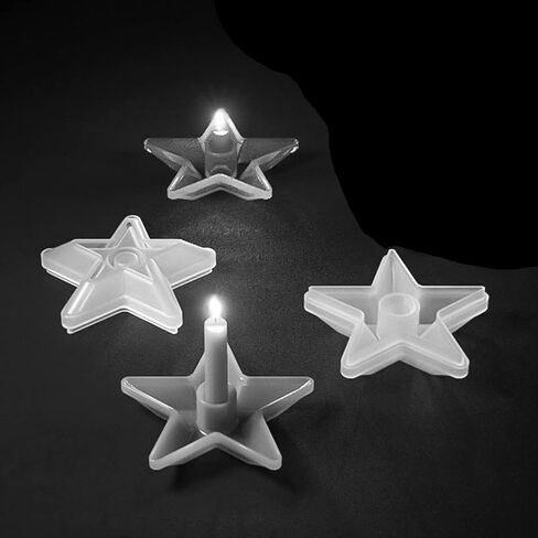 2 Pieces Silicone Molds for Candle Holders, Candle Mold, Star Shape Silicone Mold, Epoxy Resin Casting Molds, Concrete, Cement in Saudi Arabia