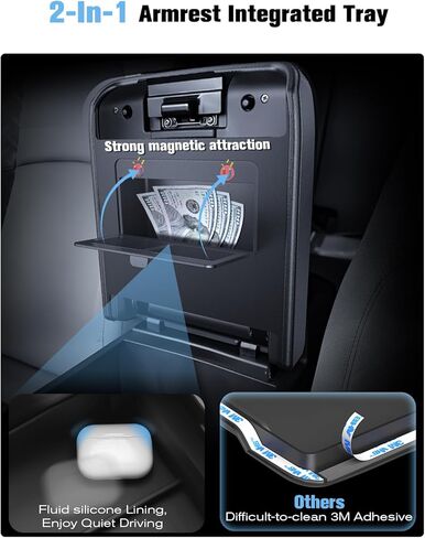 for Center Console Armrest Organizer Tray Compatible with 2003-2007 Classic Silverado/Sierra 1500/2500HD/3500HD & 2002-2006 Avalanche – Full Console w/Bucket Seats Only in Saudi Arabia