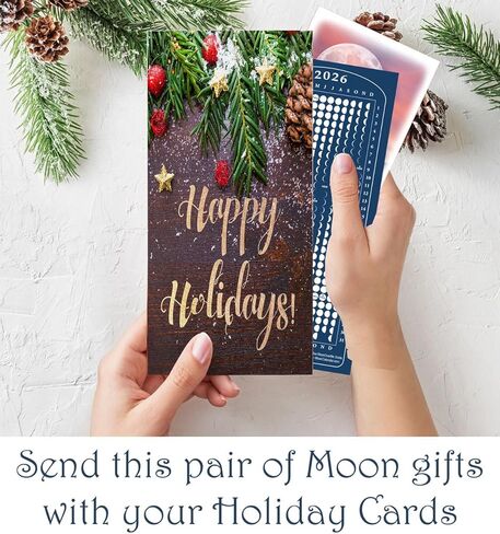 Moon Calendar 2026, MoonMaggy - 3-Set -3 Magnetic Fridge Calendars plus 3 Moon Over Me Almanac Information Cards in Saudi Arabia