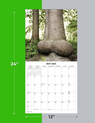 2026 Nature Exposed Dong Shots Calendar - Nature's Dongs Calendar - Gag gift, White Elephant Gift for Adults- Funny Nature 2026 Calendar - Funny Secret Santa- Nature's D*cks Pics in Saudi Arabia