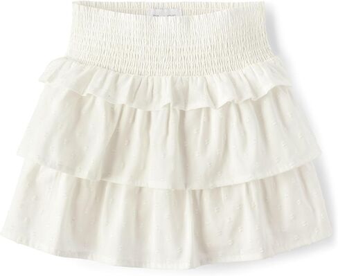 The Children's Place Girls' Pull On Everyday Skorts, White Daisy Floral in Saudi Arabia