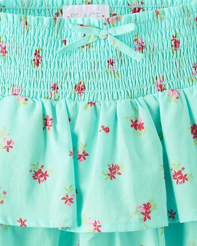 The Children's Place Girls' Pull On Everyday Skorts, White Daisy Floral in Saudi Arabia