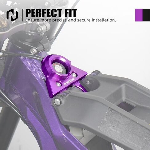 NICECNC غطاء مفتاح الإشعال من الألومنيوم الأرجواني متوافق مع Segway X160/X260، غطاء أسطوانة قفل الإشعال من الألومنيوم المرتفع 7 مم وأسفل 5 مم متوافق مع Surron light bee X/S/LIE، انظر الإعداد in Saudi Arabia