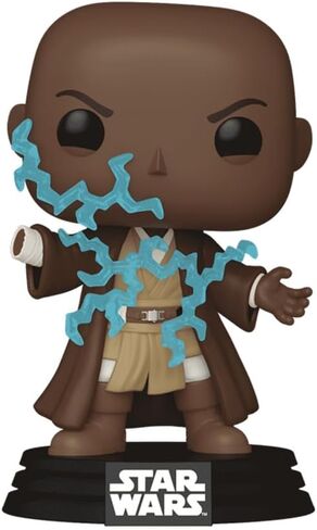 Funko Star Wars الحلقة III Mace Windu Force Lightning Glow in The Dark Pop Vinyl شخصية حصرية 788 in Saudi Arabia