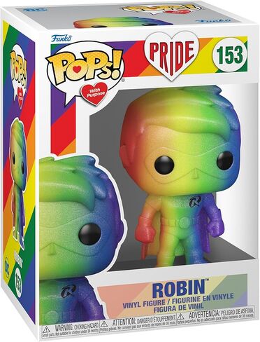 Funko Pop Heroes: Pride - Robin - DC Comics - Collectable Vinyl Figure - Gift Idea - Official Merchandise - Toys for Kids & Adults - Superheroes Fans - Model Figure for Collectors and Display in Saudi Arabia