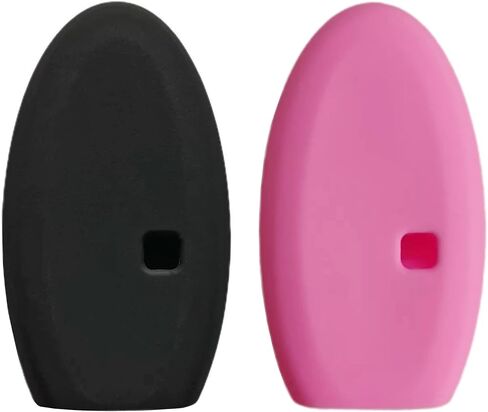Silicone Rubber Key Fob Cover Compatible with 2013-2019 Infiniti JX35 Q50 Q60 QX56 QX60 QX80 S180144014 7812D-S180014 KR5S180144014 (Black Red) in Saudi Arabia