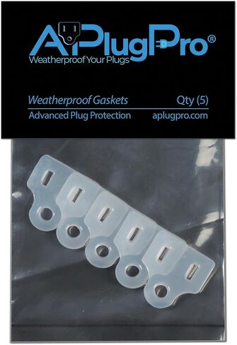 Weatherproof Gaskets for Outdoor Christmas Lights Installation, Extension Cord Protector, Outdoor Outlet Cover, Stop GFCIs from Tripping - APlugPro in Saudi Arabia