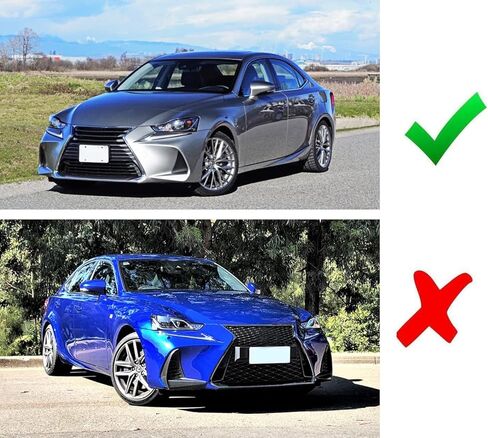 iJDMTOY JDM Tri-Projector Lens LED Fog Light Garnish Bezels Compatible with 2017-2020 Lexus is (IS200t IS250 IS300 IS350), Powered by 6500K White High Power LED Diodes in Saudi Arabia