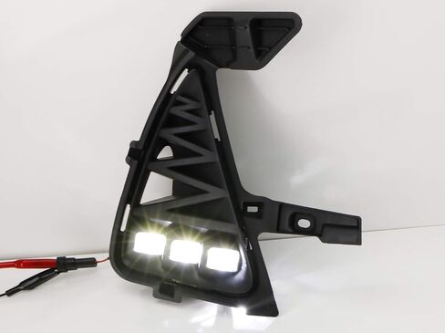 iJDMTOY JDM Tri-Projector Lens LED Fog Light Garnish Bezels Compatible with 2017-2020 Lexus is (IS200t IS250 IS300 IS350), Powered by 6500K White High Power LED Diodes in Saudi Arabia