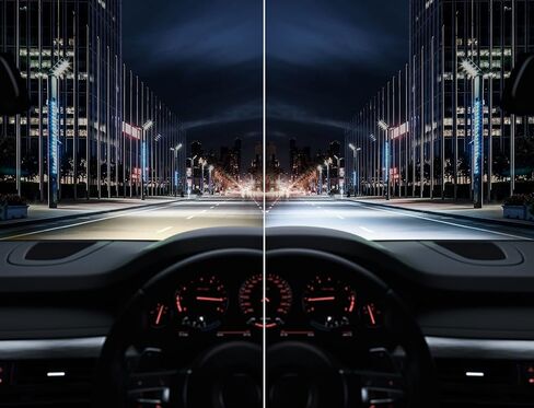 أوسرام نايت بريكر H4 LED؛ سطوع أكثر بنسبة تصل إلى 230 بالمائة، وشعاع قانوني منخفض وعالي مع قانوني للطرق في ألمانيا والنمسا، باللون الأسود in Saudi Arabia