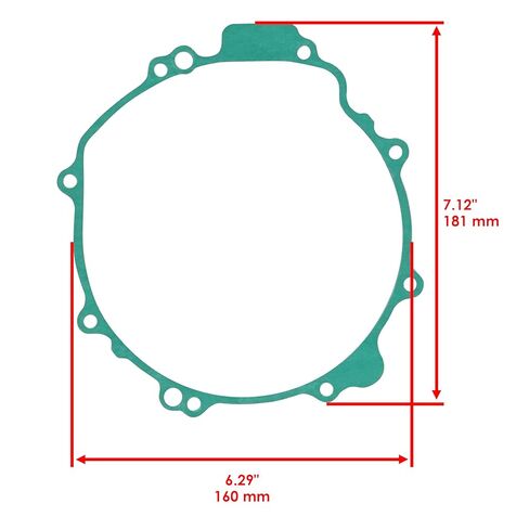 Caltric Stator Cover Gasket Compatible with Honda Vfr800 Interceptor 800 2002 2003 2004 2005 2006 2007 2008 2009 in Saudi Arabia