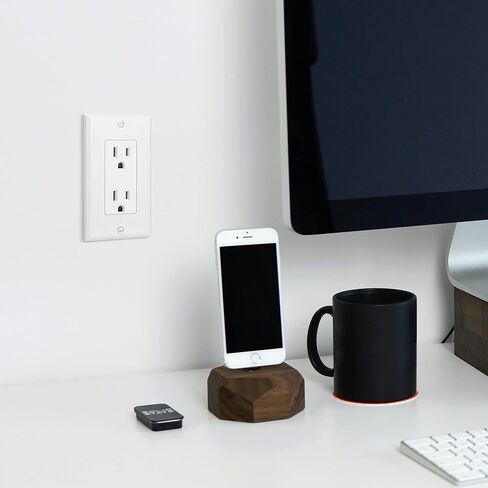 DEWENWILS 10 عبوات من منافذ الحائط الحديثة، منفذ وعاء الديكور، منفذ المقابس القياسي، 20 أمبير/125 فولت/2500 وات، مخرج كهربائي مقاوم للعبث (TR)، أرضي ذاتي، ثنائي القطب، 3 أسلاك، مدرج في قائمة UL، أبيض in Kuwait